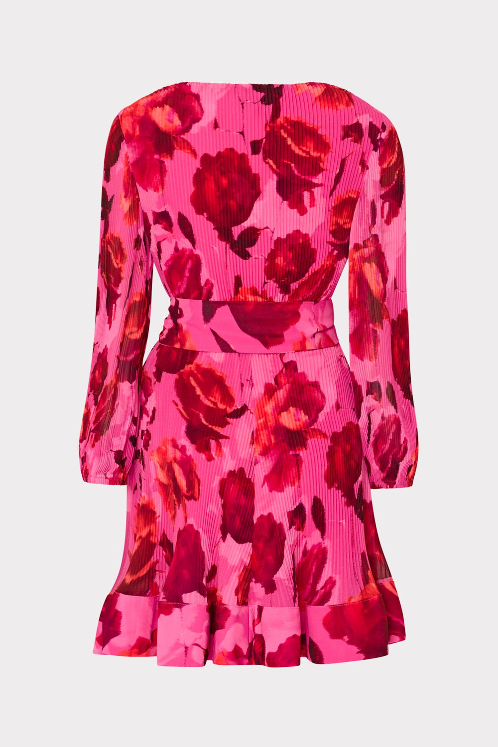 Liv Blurred Blossom Pleated Dress Pink Multi | Milly Women