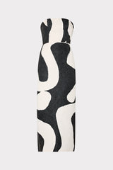 Orion Ink Swirl Dress Black/White | Milly Women