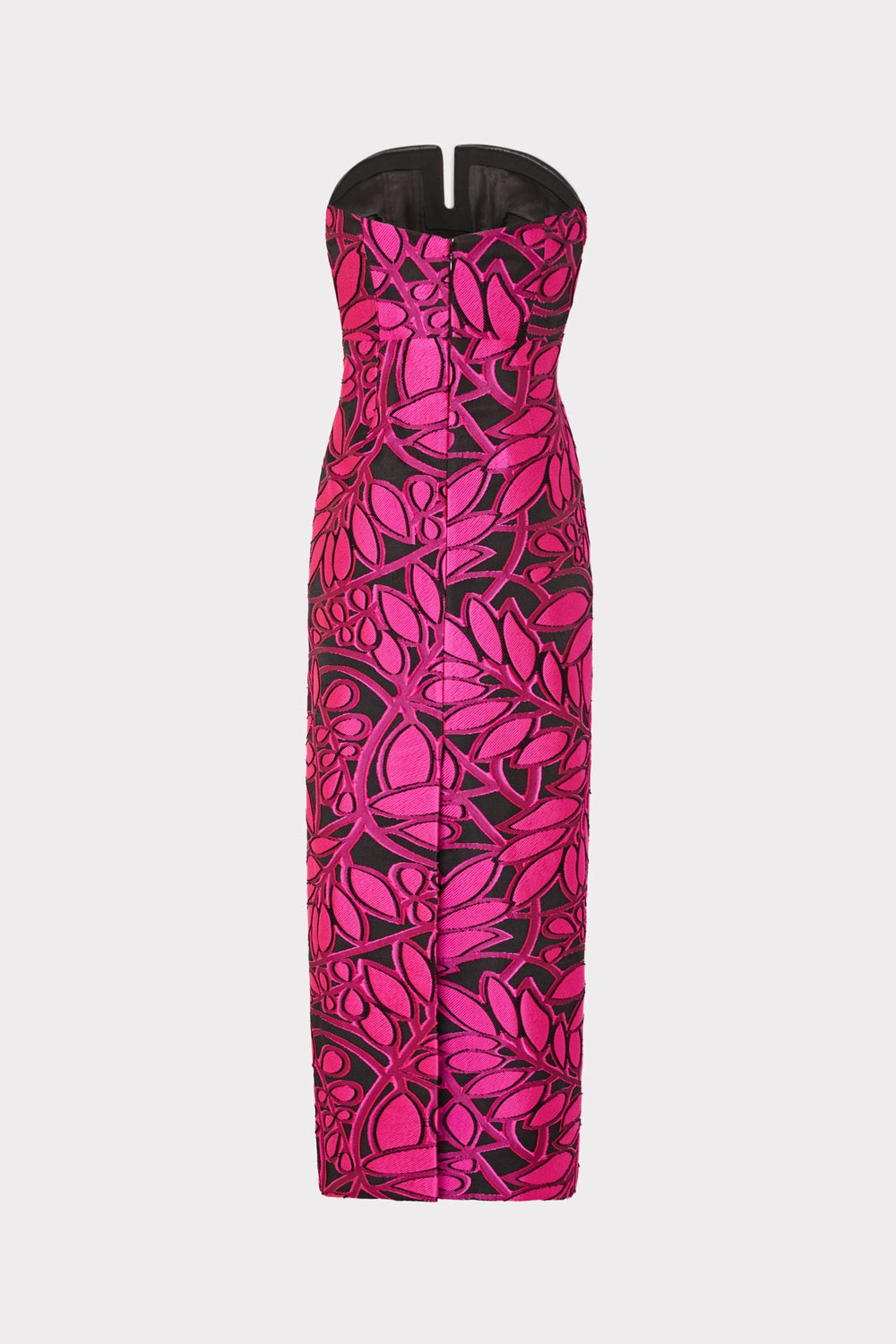 Judith Pink Palm Jacquard Dress Pink/Black | Milly Women
