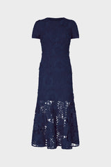 Tahlia Lace Dress Navy | Milly Women