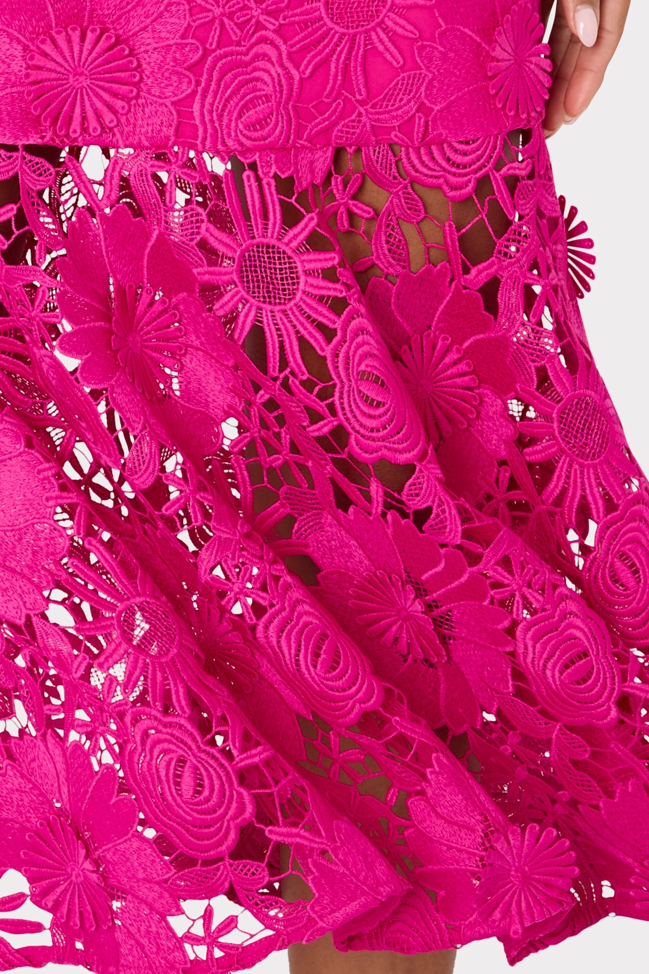 Tahlia Lace Dress Fuchsia | Milly Women