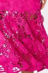 Tahlia Lace Dress Fuchsia | Milly Women