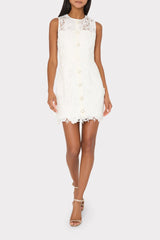 Judy Lace Mini Dress White | Milly Women