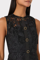Judy Lace Mini Dress Black | Milly Women