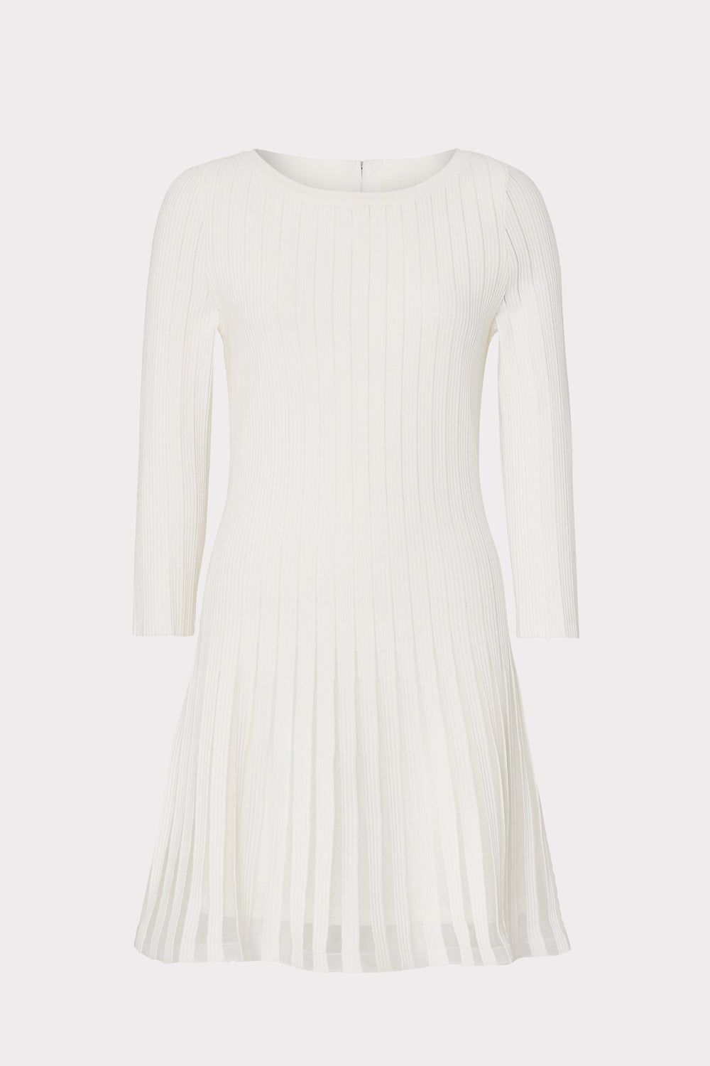Tabitha Sheer Godet Mini Dress Ecru | Milly Women