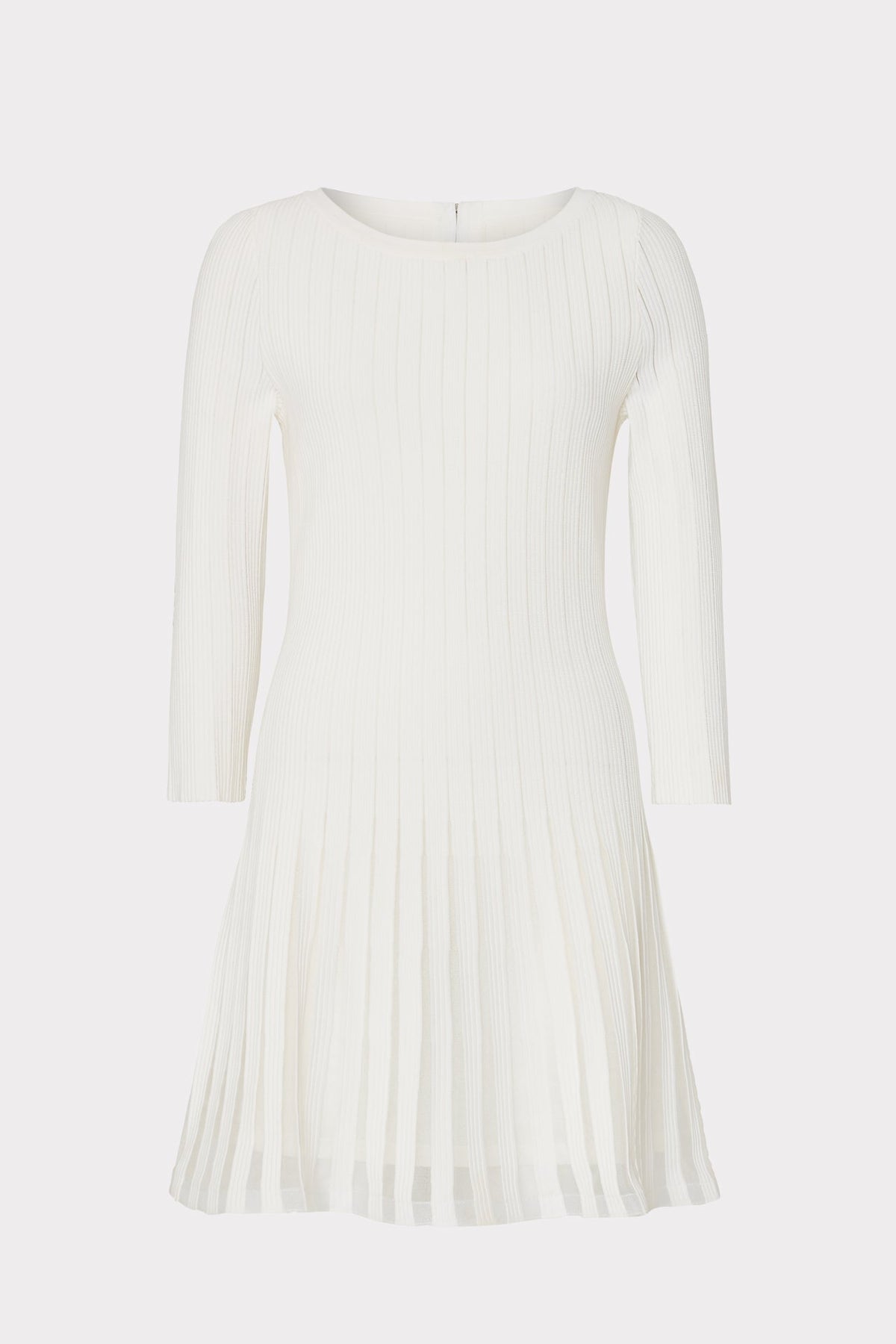Tabitha Sheer Godet Mini Dress Ecru | Milly Women