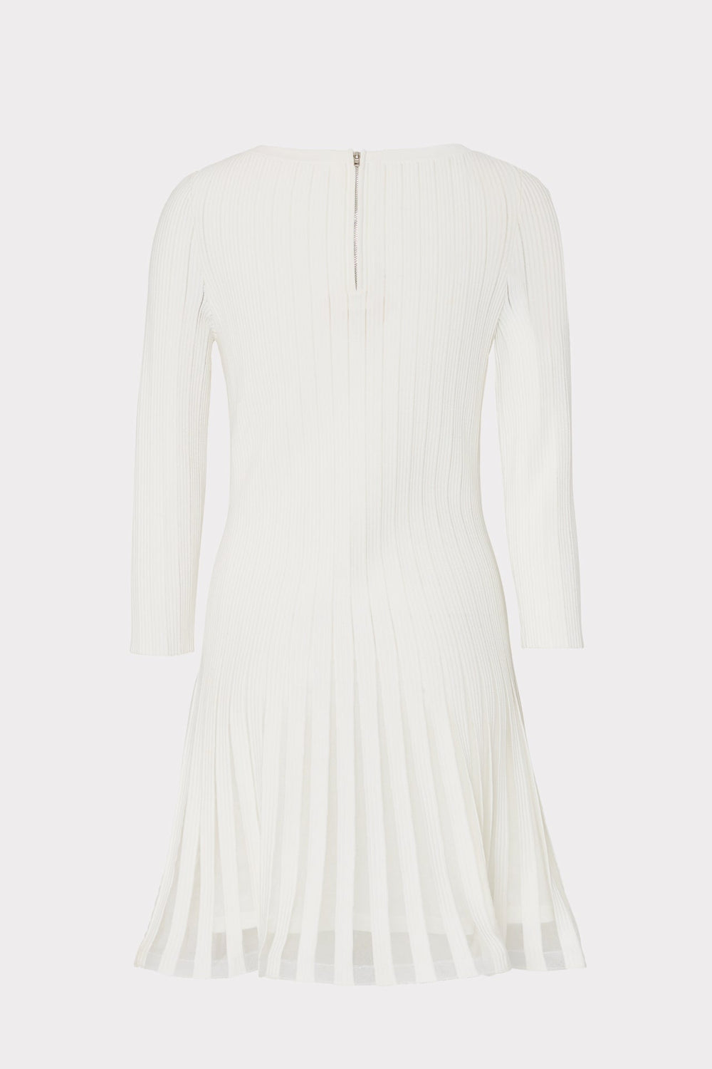 Tabitha Sheer Godet Mini Dress Ecru | Milly Women