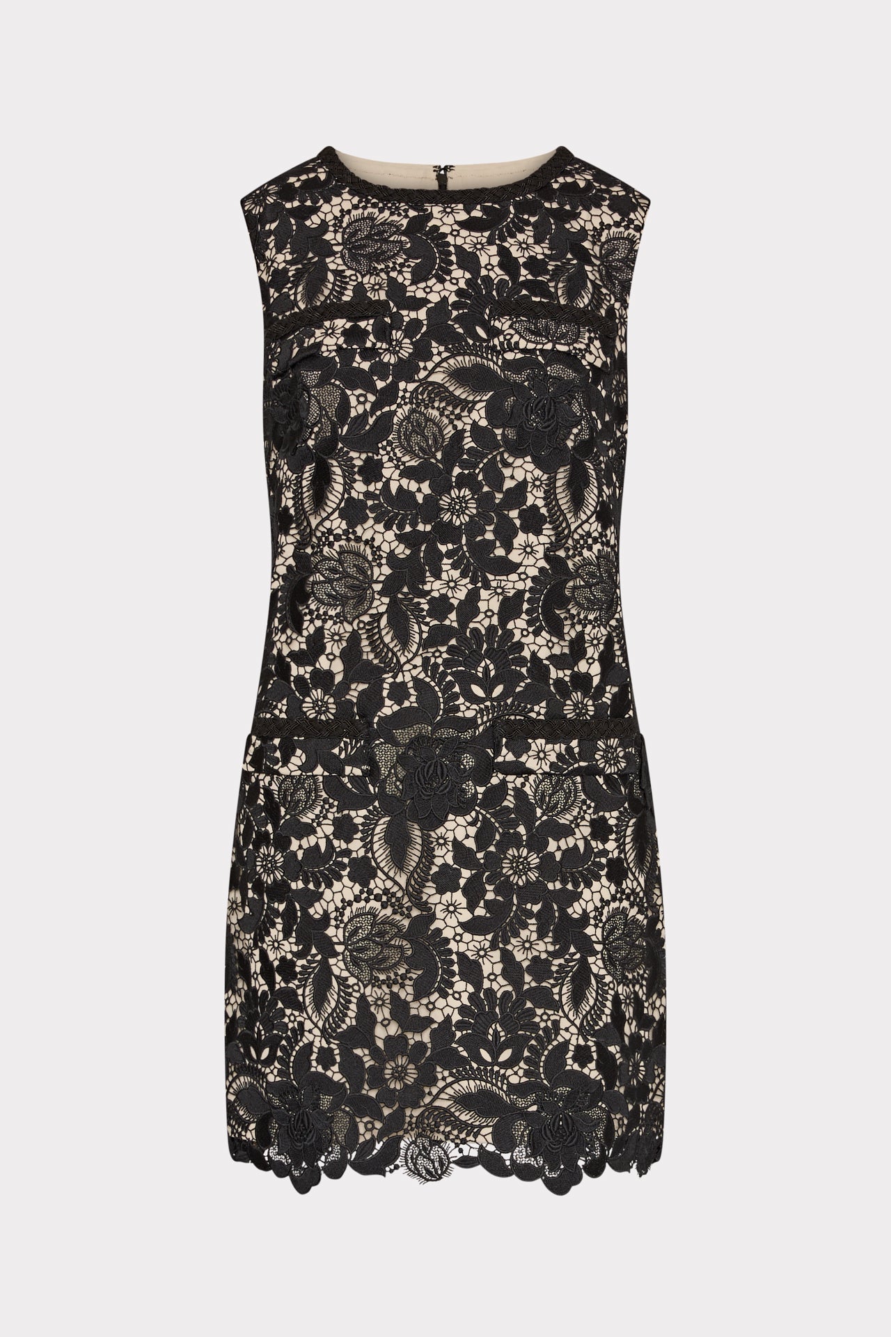 3D Garden Lace Sleeveless Mini Dress Black | Milly Women