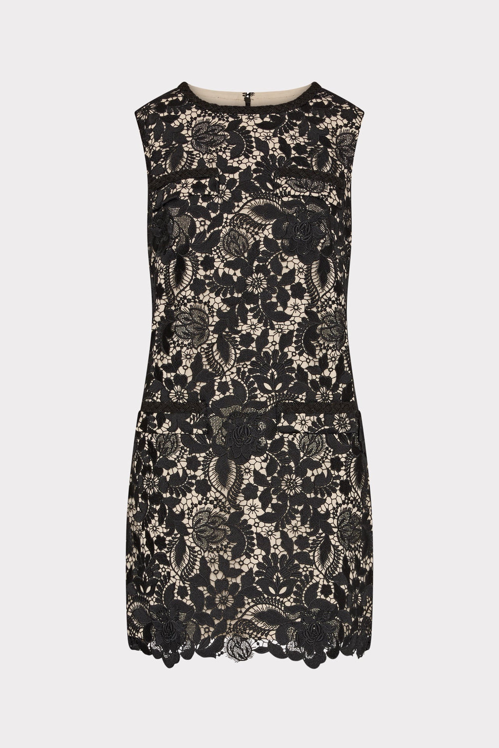 3D Garden Lace Sleeveless Mini Dress Black | Milly Women