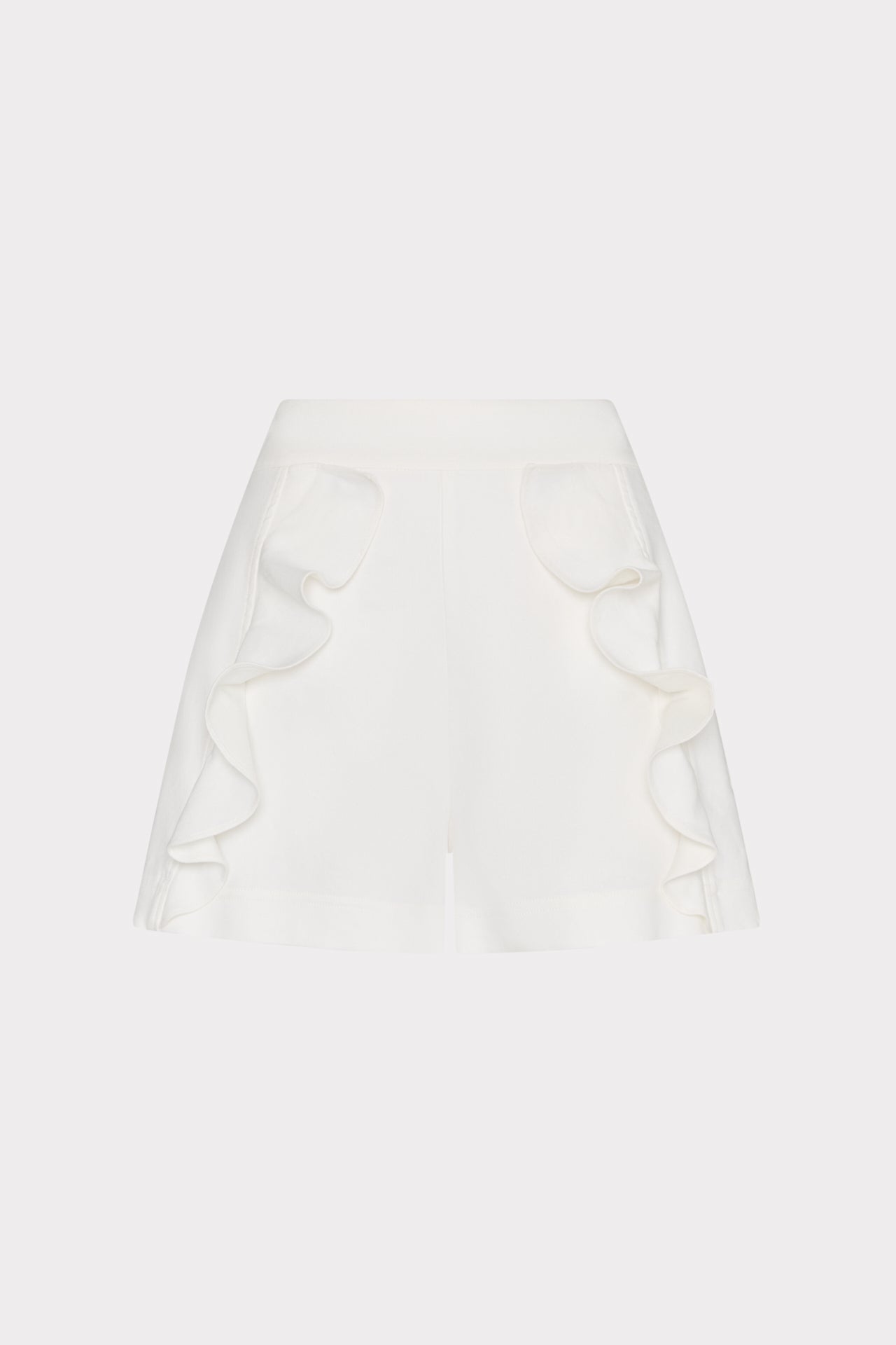Linen Ruffle Short White | Milly Women