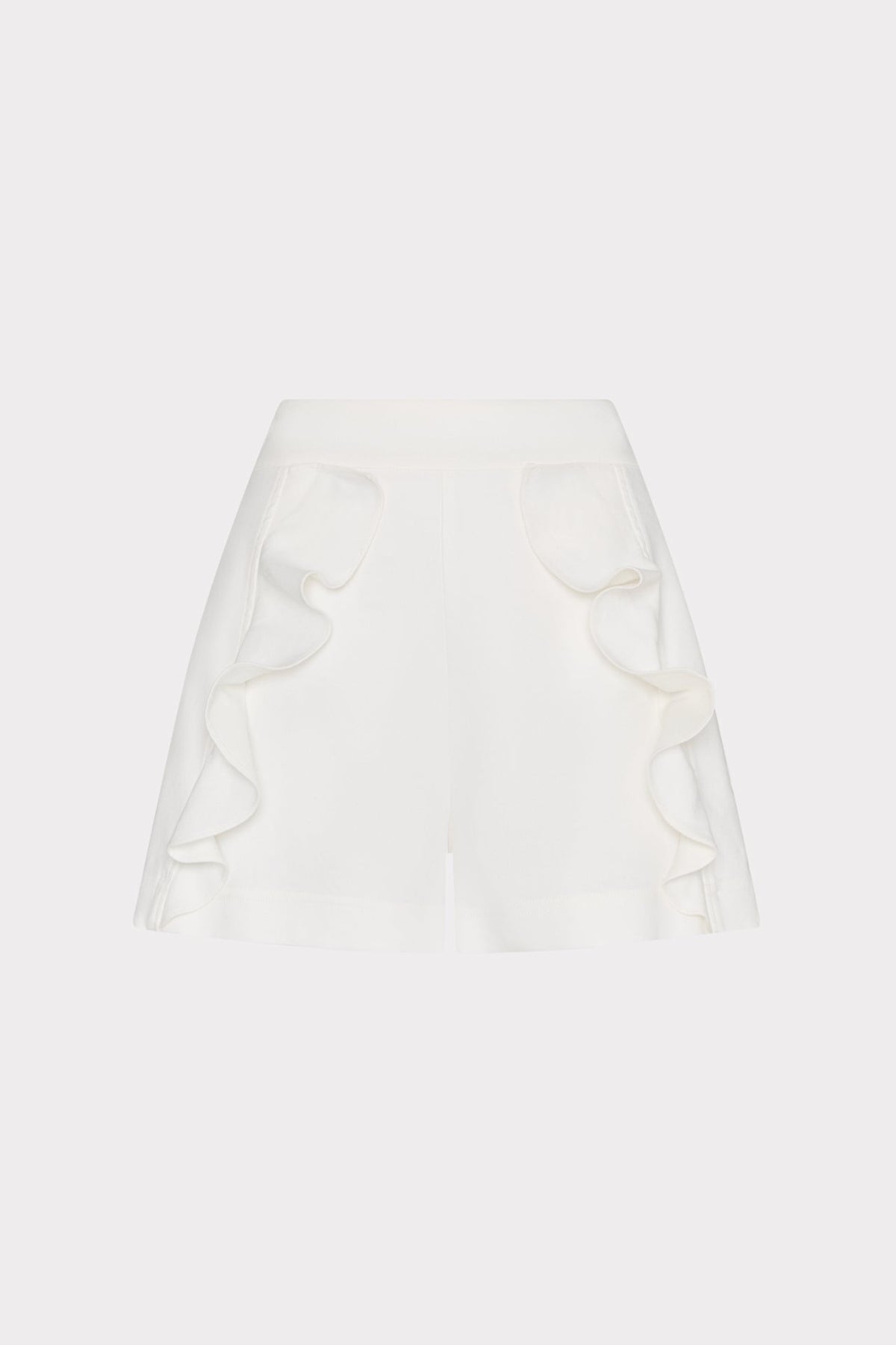 Linen Ruffle Short White | Milly Women