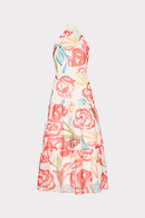 Hayden Floraison Rouge Organza Dress Red Multi | Milly Women