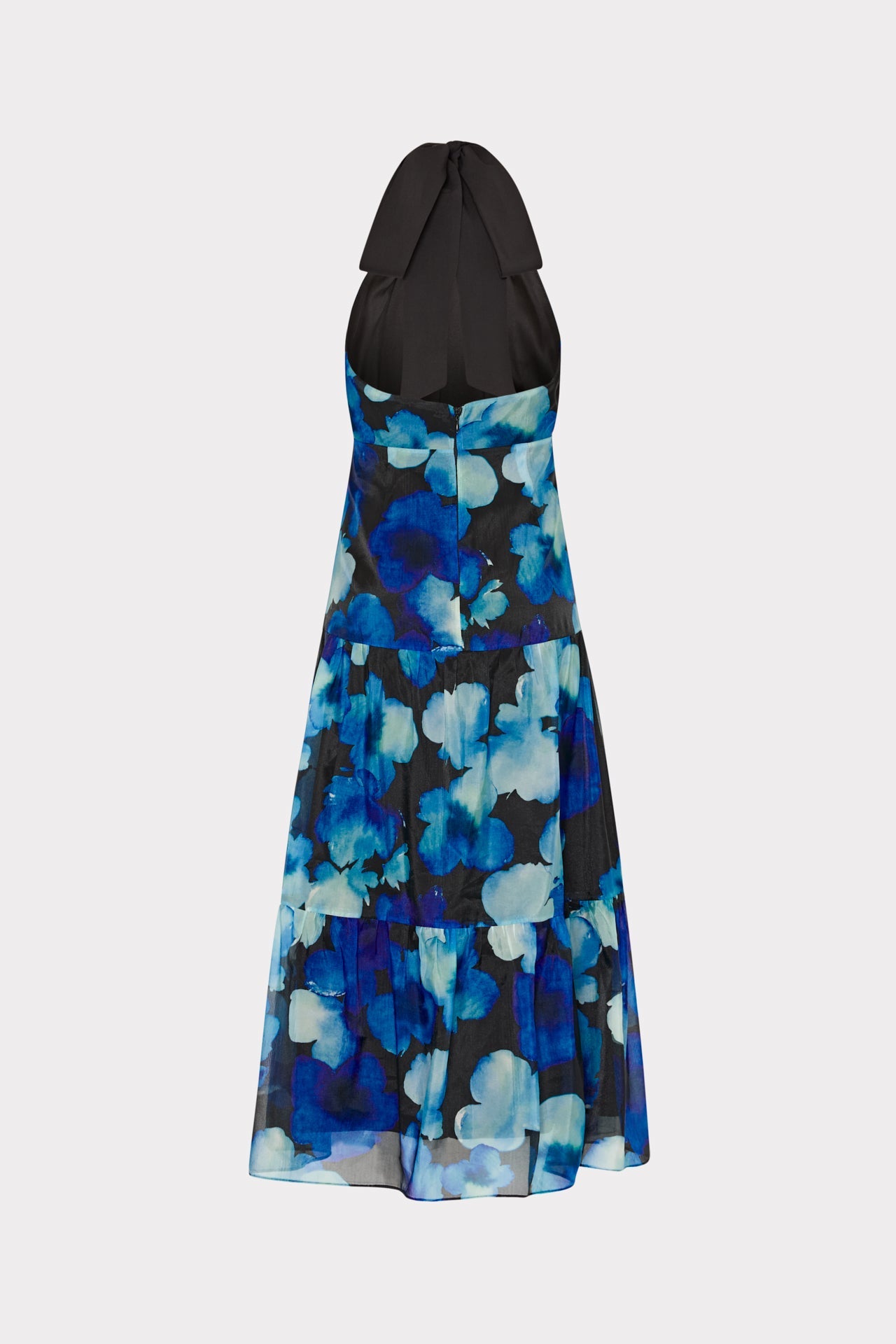 Hayden Watercolor Petals Organza Dress Blue Multi | Milly Women
