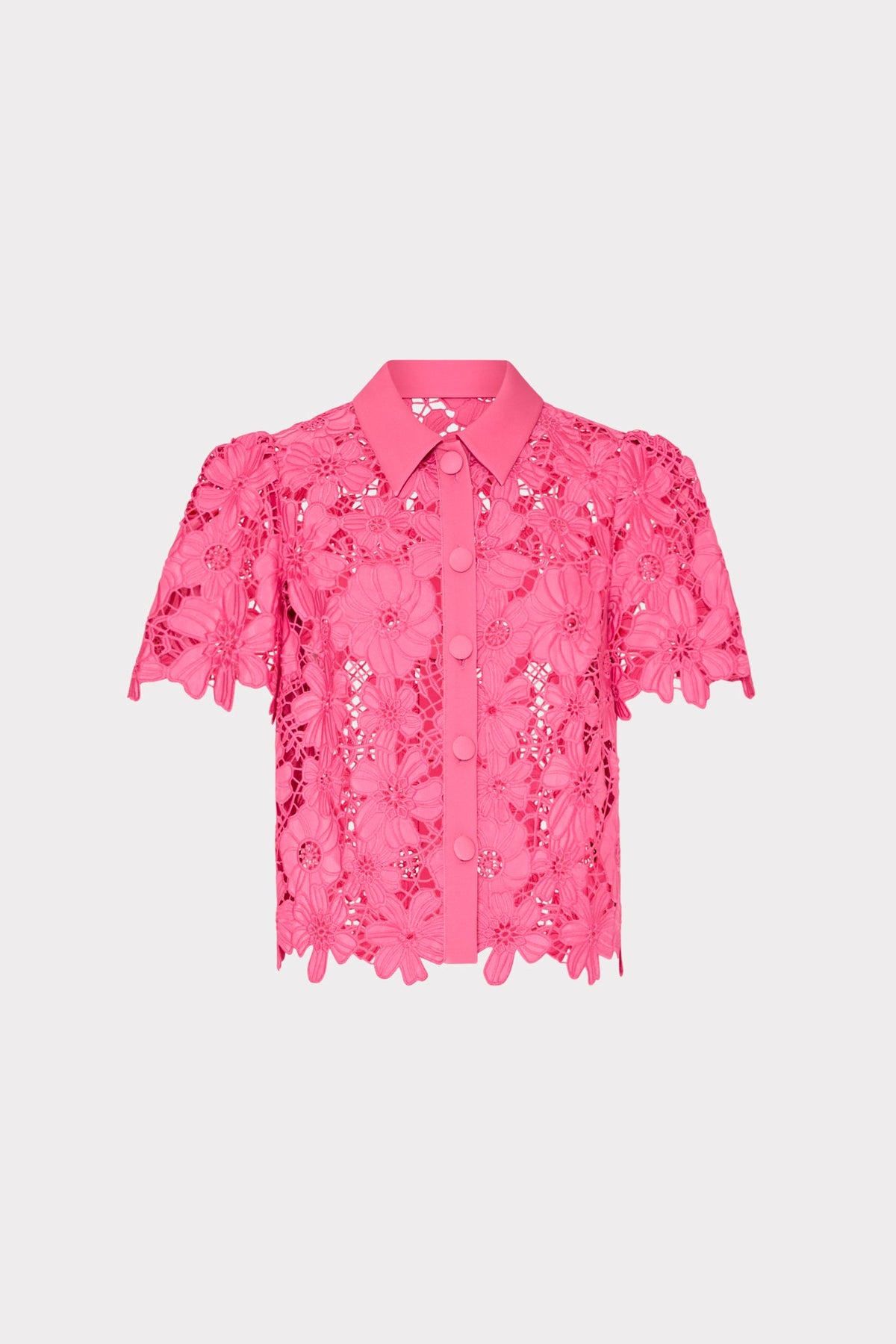 Addison Roja Lace Top Milly Pink | Milly Women