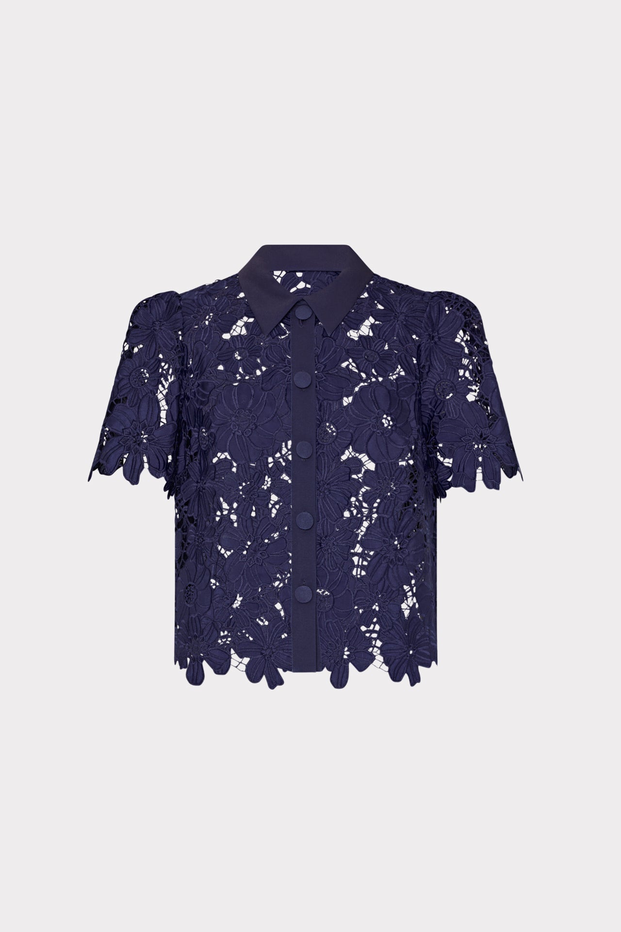 Addison Roja Lace Top Navy | Milly Women
