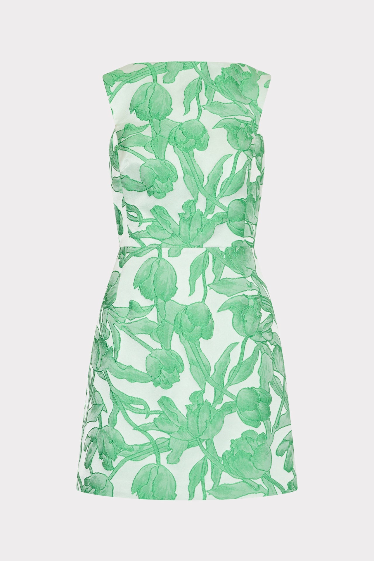 Leilani Tulip Jacquard Mini Dress Green Multi | Milly Women