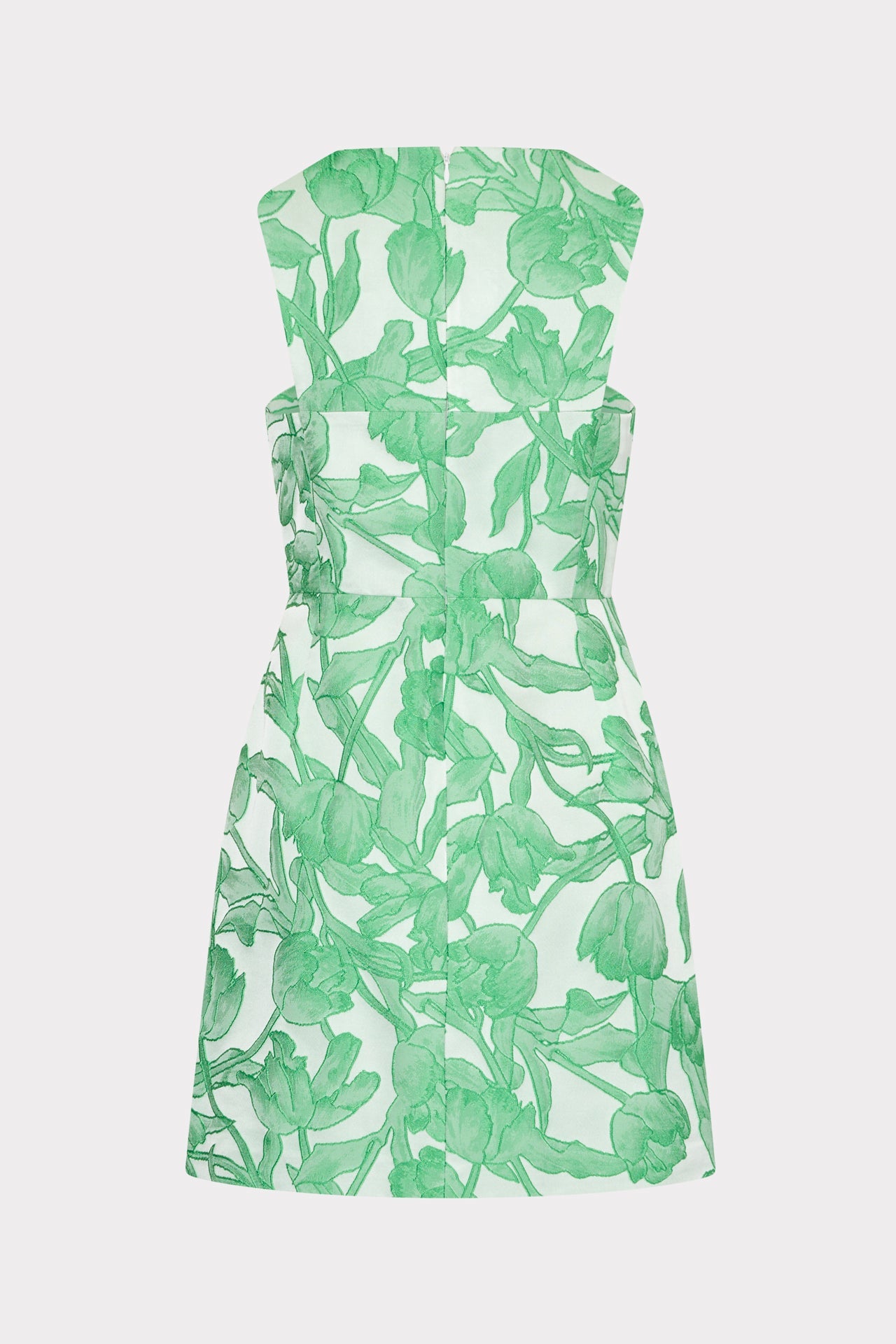 Leilani Tulip Jacquard Mini Dress Green Multi | Milly Women