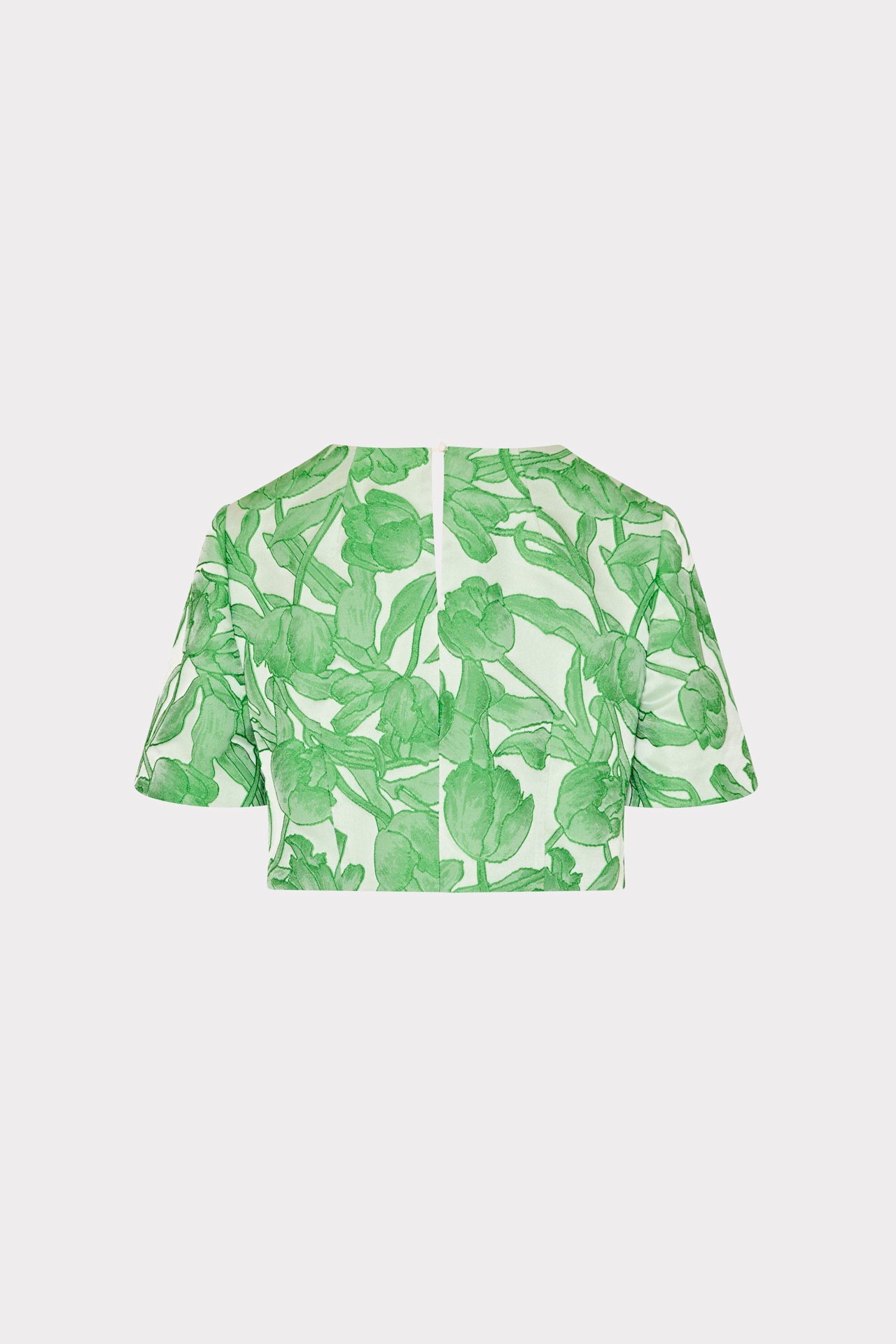 Tulip Jacquard Top Green Multi | Milly Women
