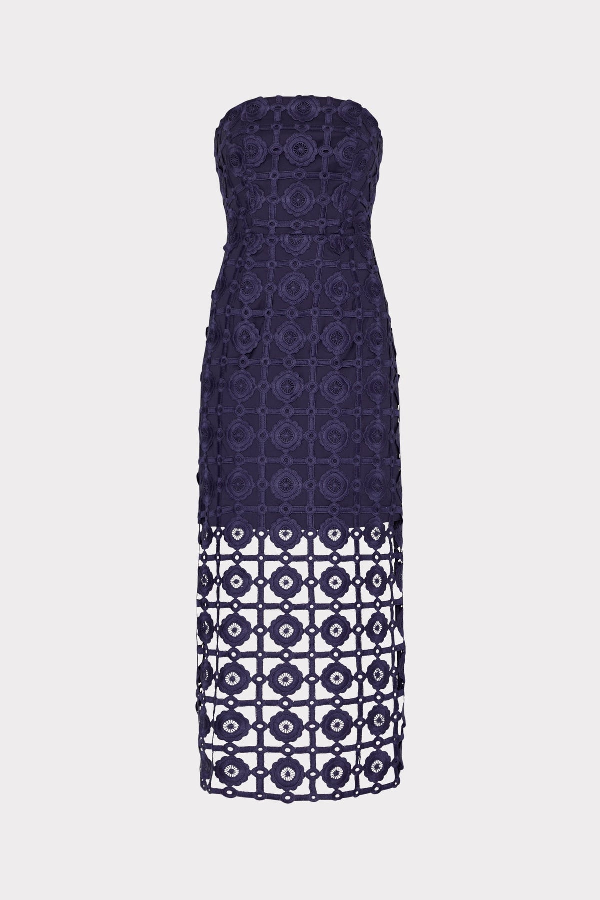 Kait Tile Lace Dress Navy | Milly Women