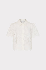Addison Roja Lace Top White | Milly Women