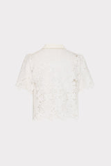 Addison Roja Lace Top White | Milly Women