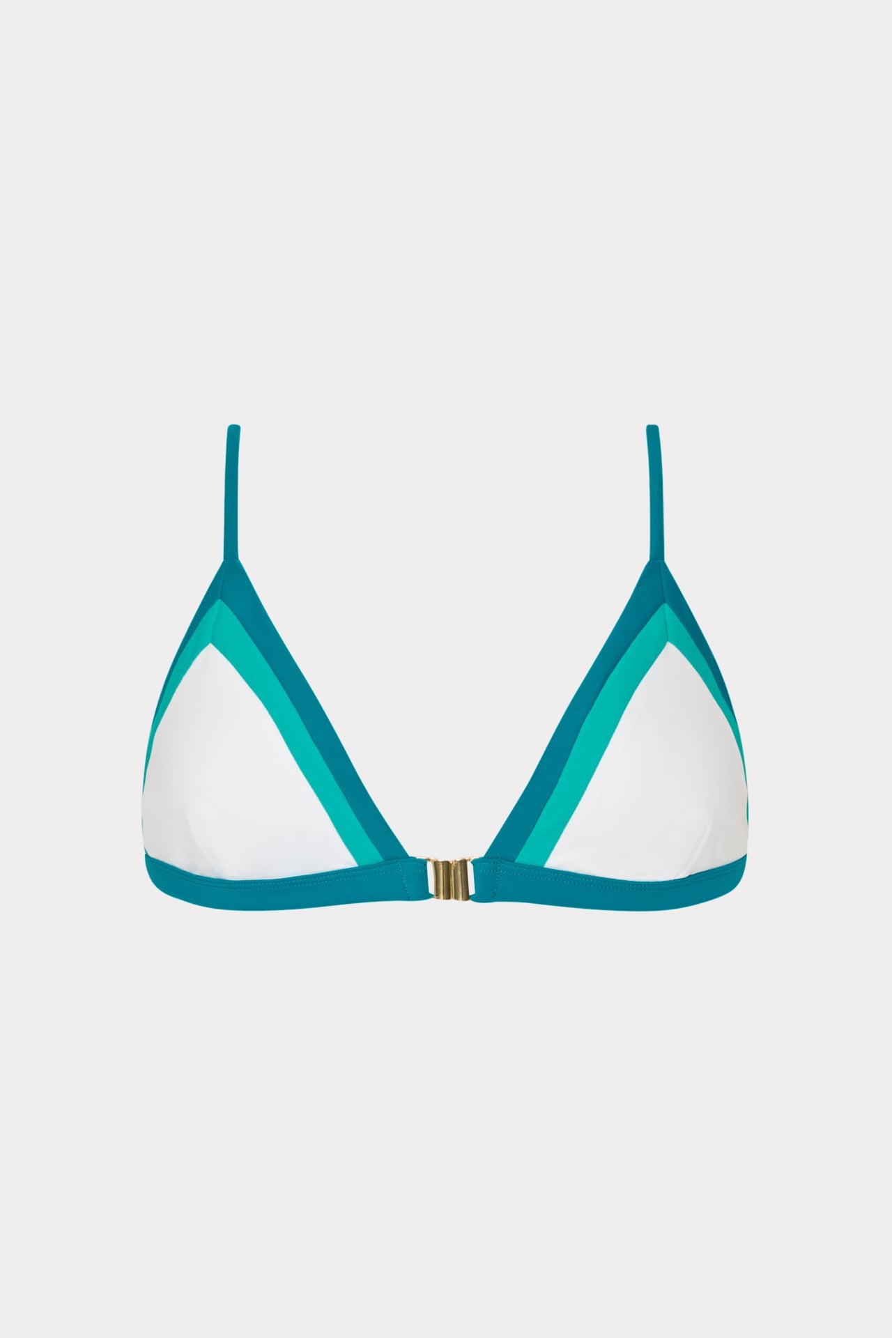 Positano Color Block Bikini Top Sea Green Multi | Milly Women