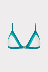 Positano Color Block Bikini Top Sea Green Multi | Milly Women