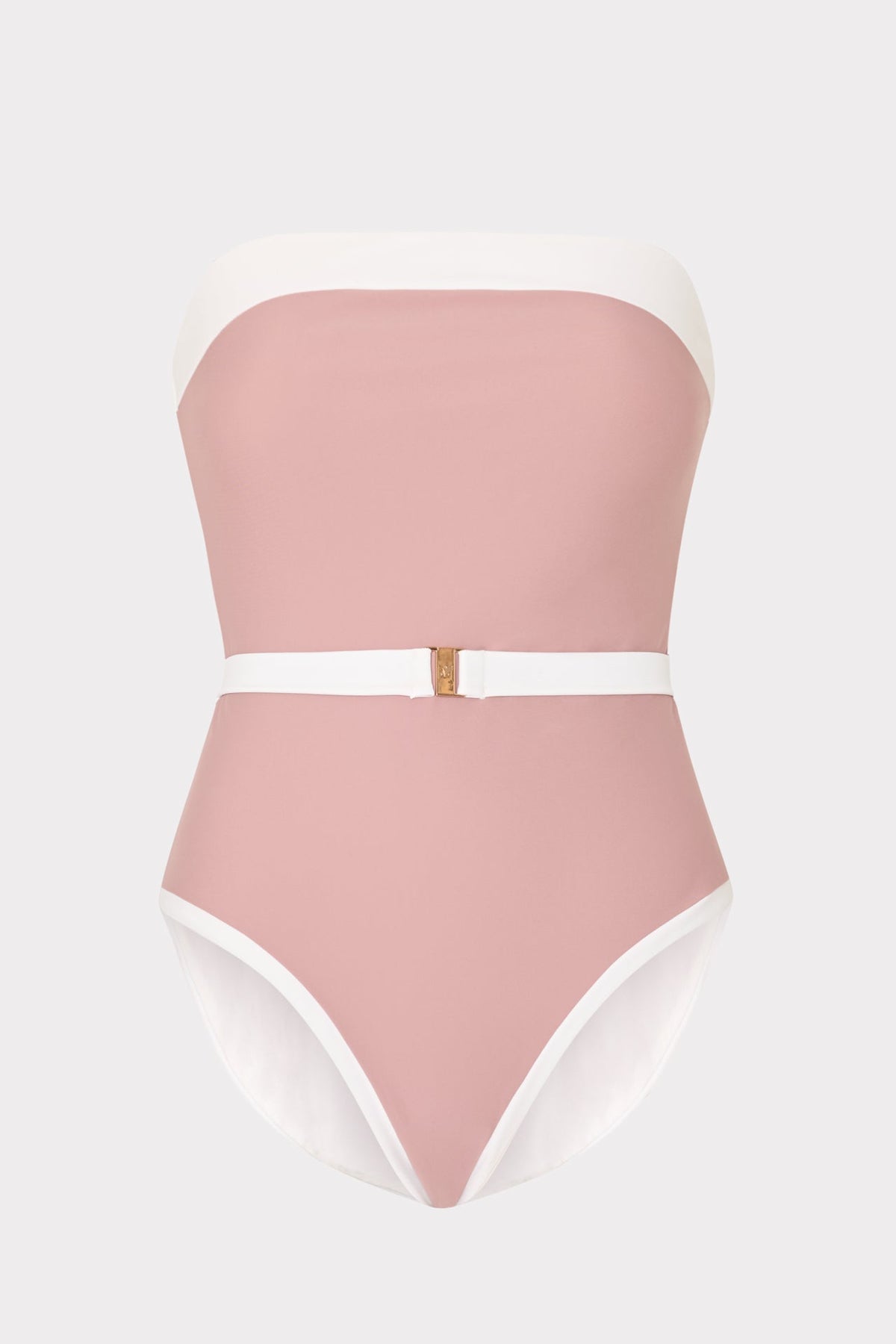 Ravello Strapless Color Block One Piece Beige/White | Milly Women