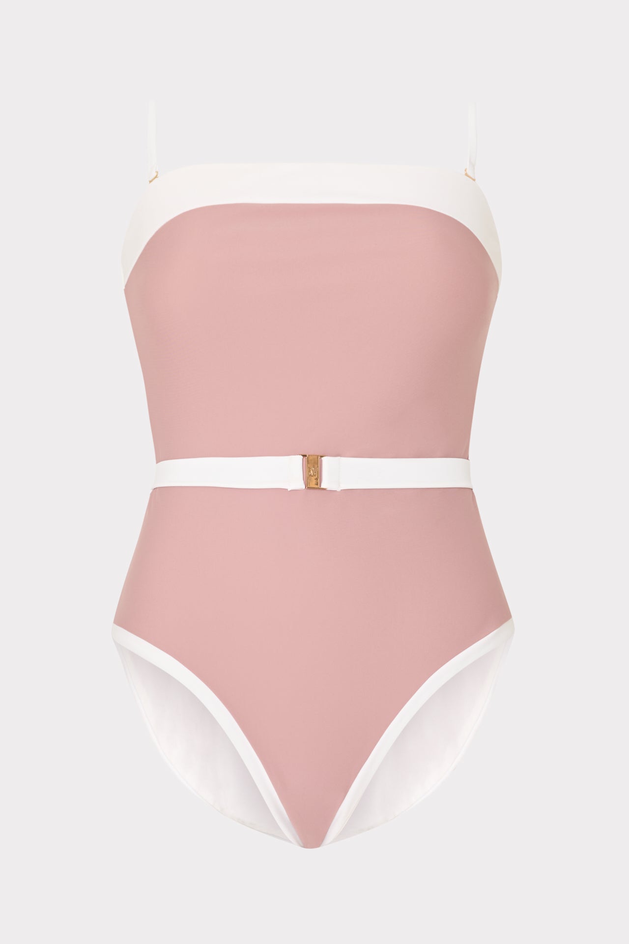Ravello Strapless Color Block One Piece Beige/White | Milly Women