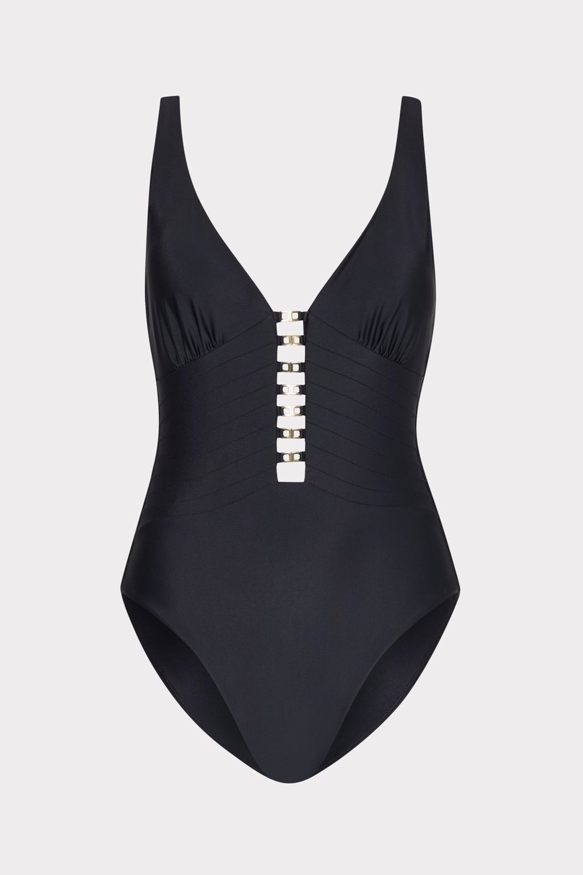 Gold Accent One Piece Black | Milly Women