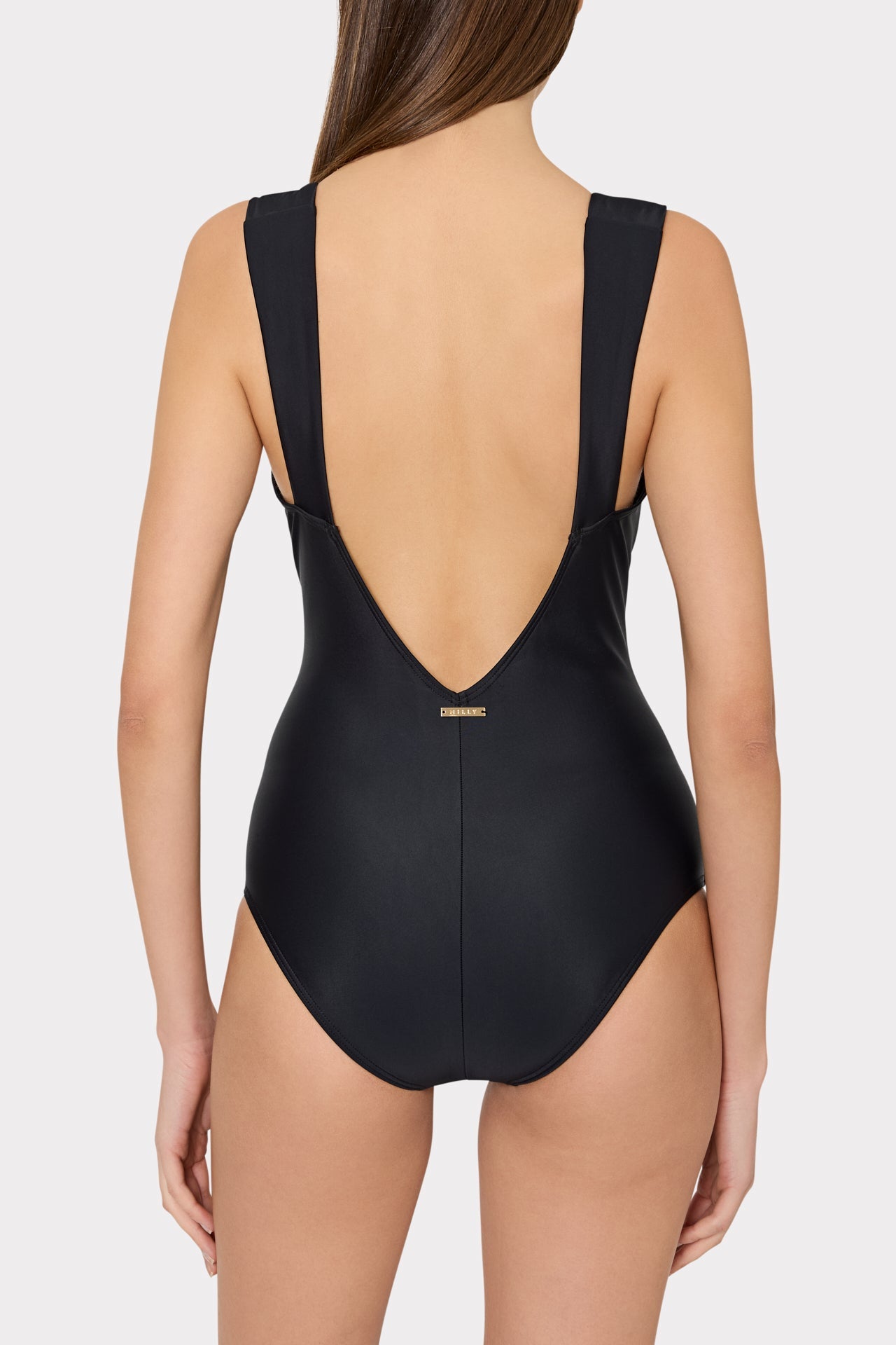 Gold Accent One Piece Black | Milly Women