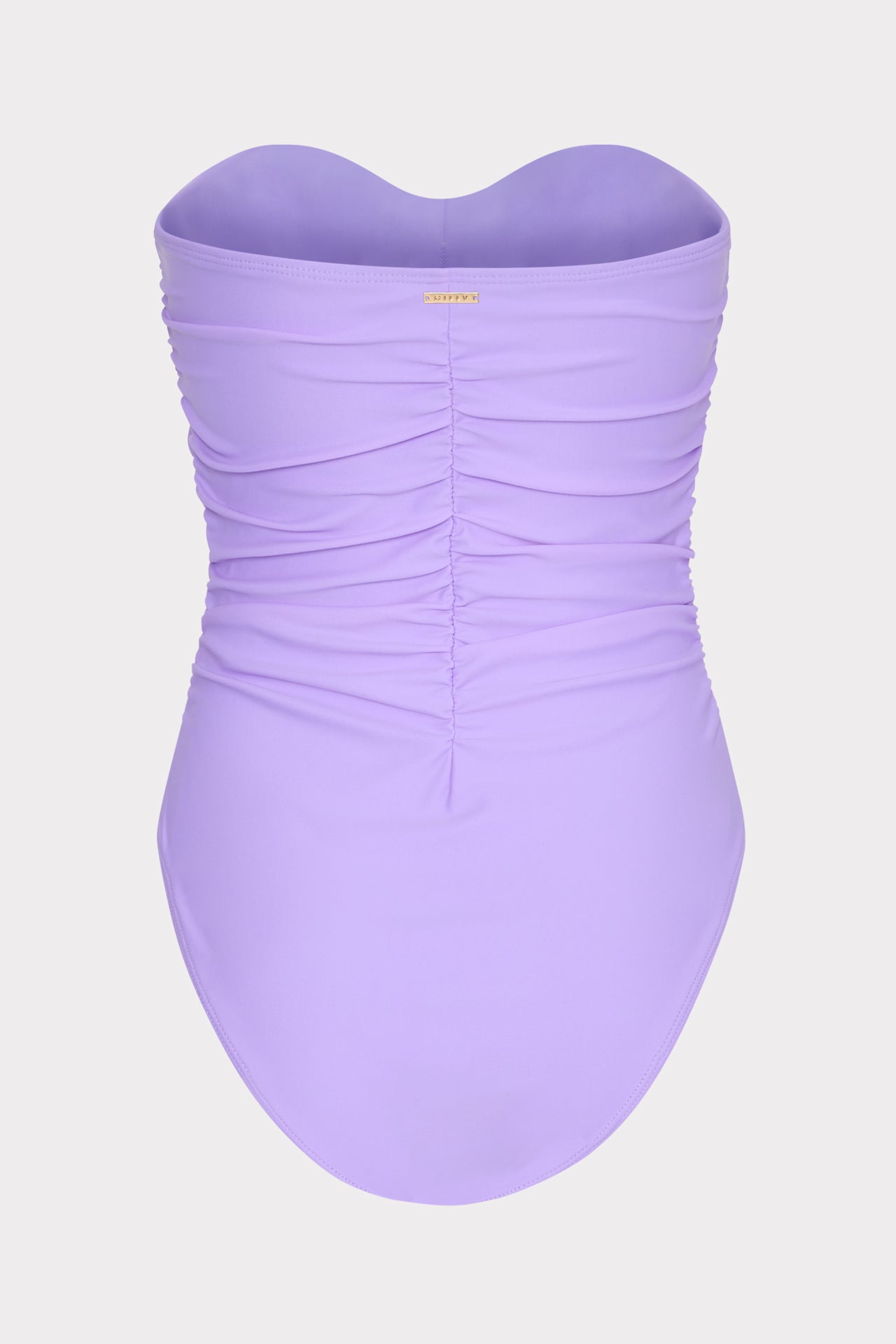 Solid Ruched One Piece Lilac | Milly Women