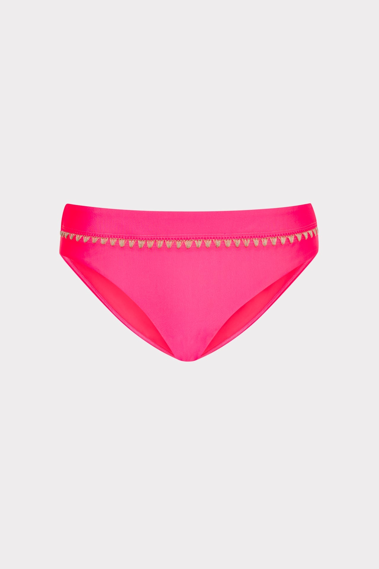 Crochet Stitch Bikini Bottom Pink/Tan | Milly Women