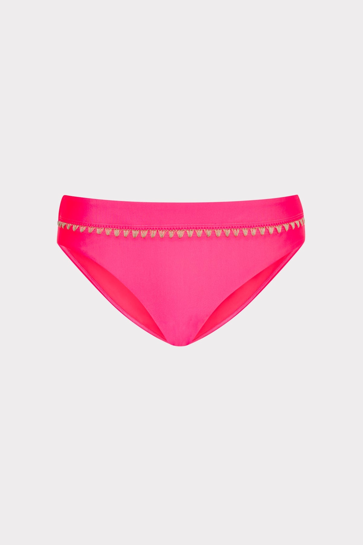 Crochet Stitch Bikini Bottom Pink/Tan | Milly Women