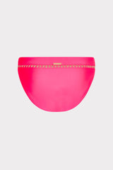Crochet Stitch Bikini Bottom Pink/Tan | Milly Women