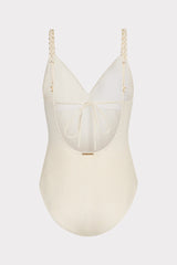 Shimmer Texture Braided One Piece Tan | Milly Women