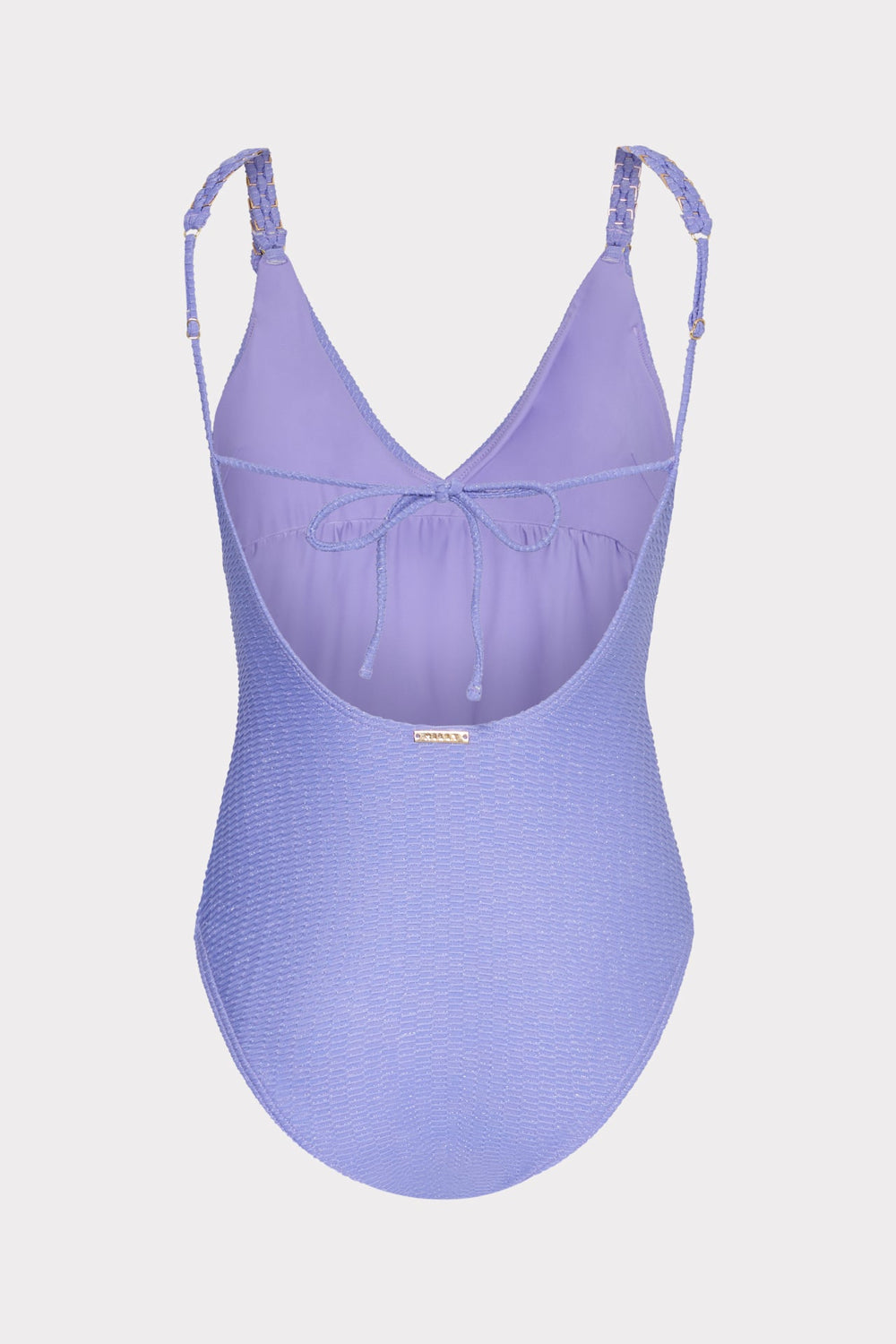 Shimmer Texture Braided One Piece Purple | Milly Women