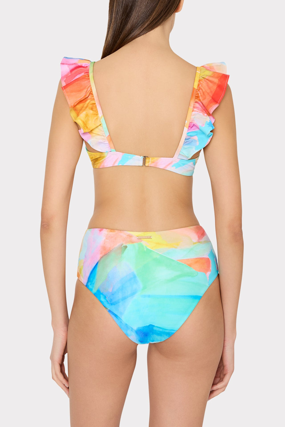 Watercolor Paint Stroke Tie Bikini Bottom Multi | Milly Women