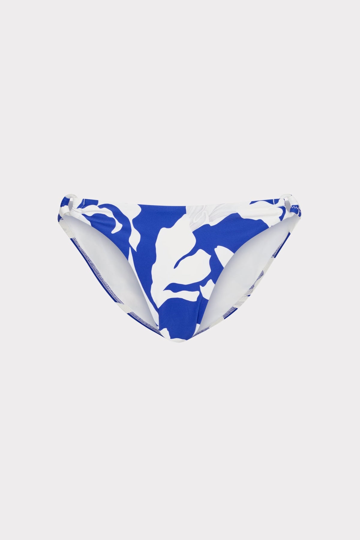 Lily Silhouette Ring Bikini Bottom Blue/Ecru | Milly Women
