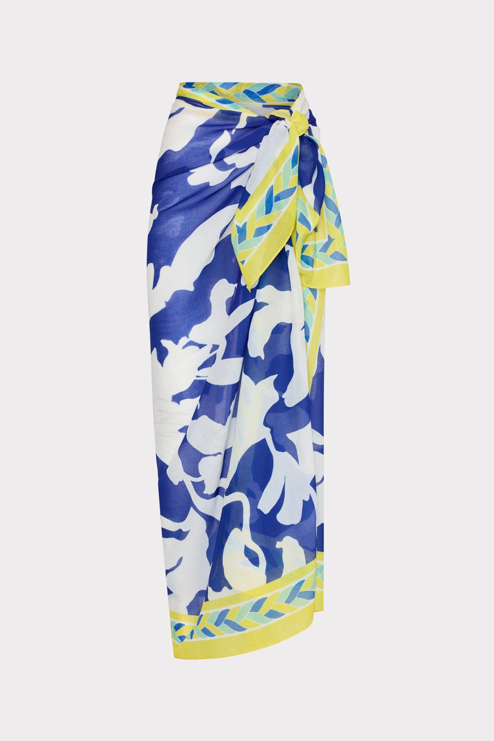 Lily Silhouette Sarong Blue/Ecru | Milly Women