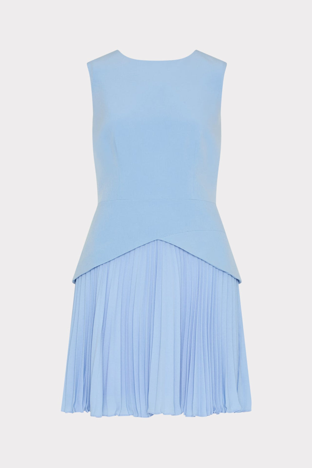 Haddy Pleated Mini Dress Blue | Milly Women