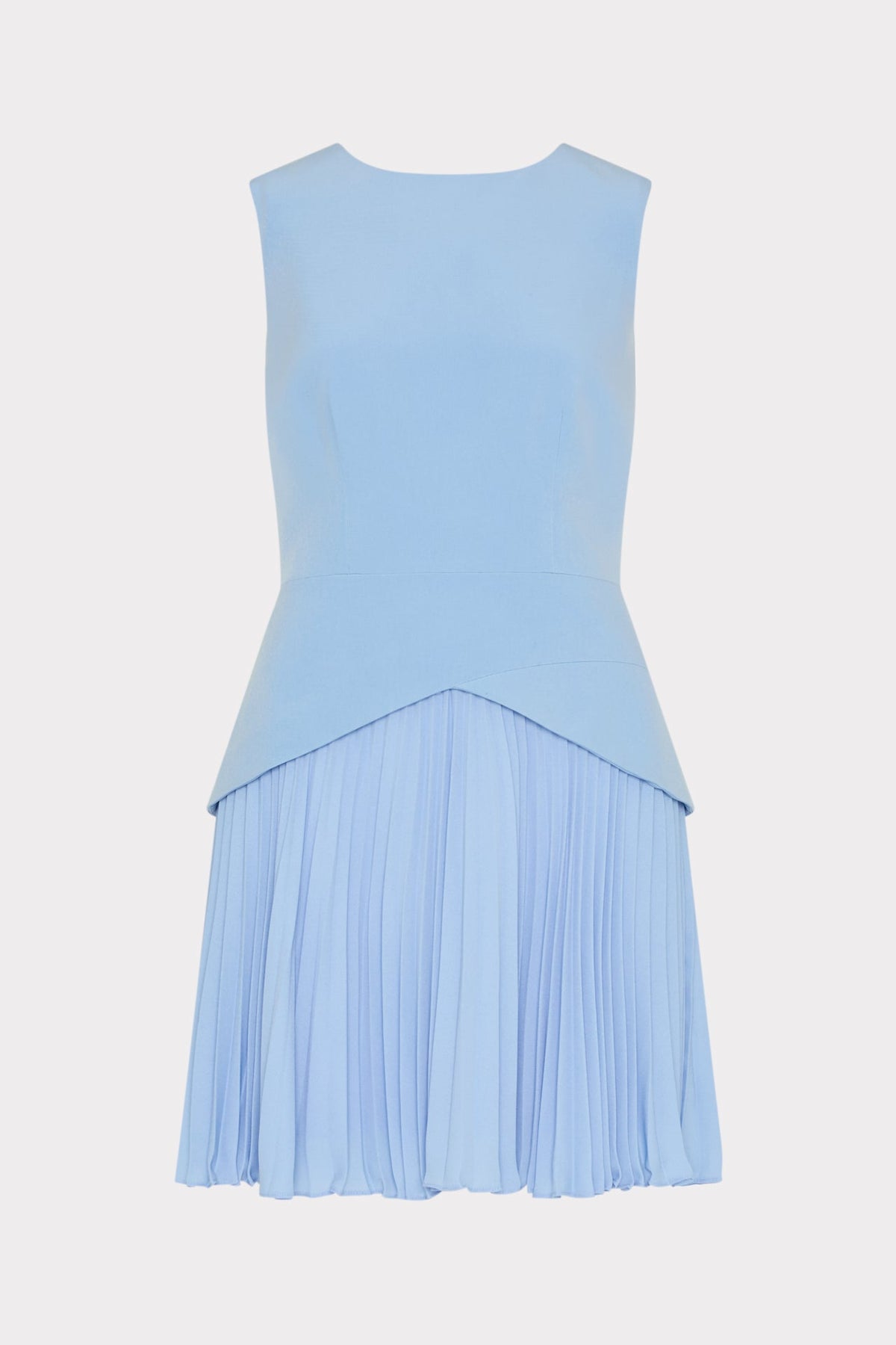 Haddy Pleated Mini Dress Blue | Milly Women