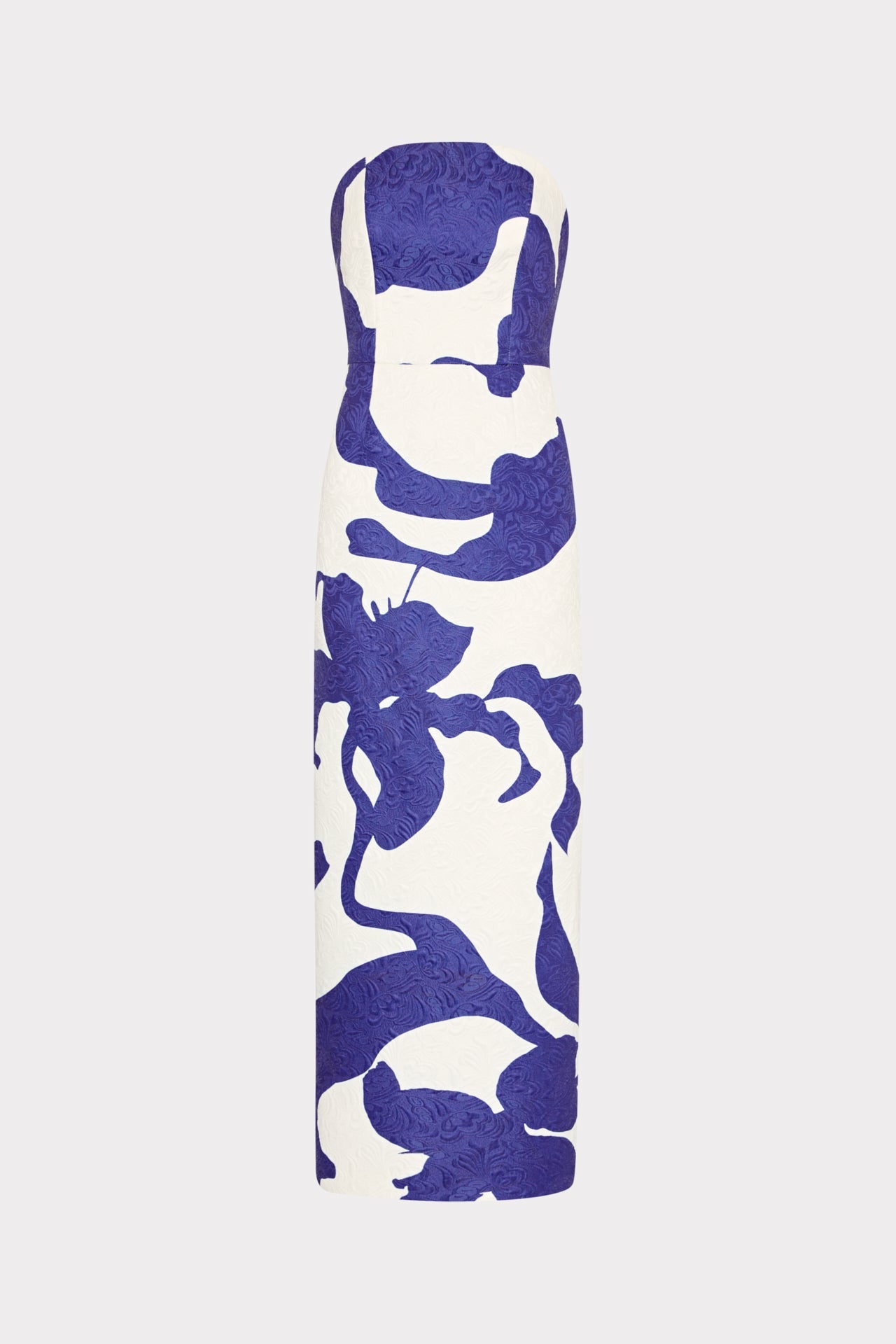 Orion Camellia Floral Jacquard Dress Blue Multi | Milly Women