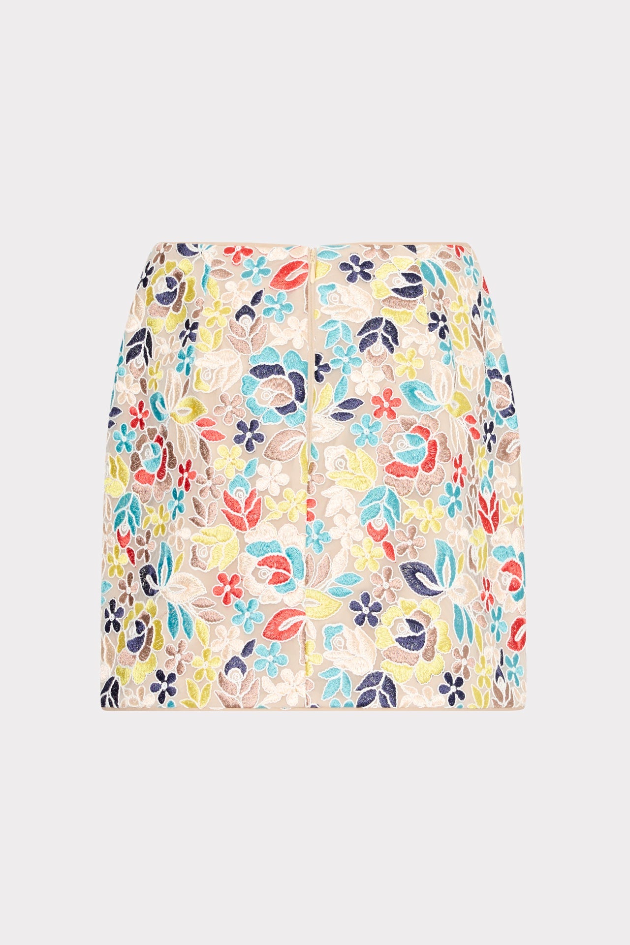 Printemps Lace Modern Mini Skirt Yellow Multi | Milly Women