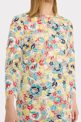 Nori Printemps Lace Long Sleeve Top Yellow Multi | Milly Women