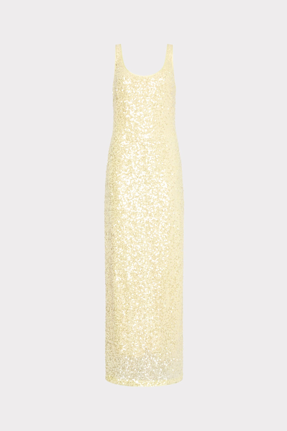 Tatum Stretch Sequins Maxi Dress Yellow | Milly Women
