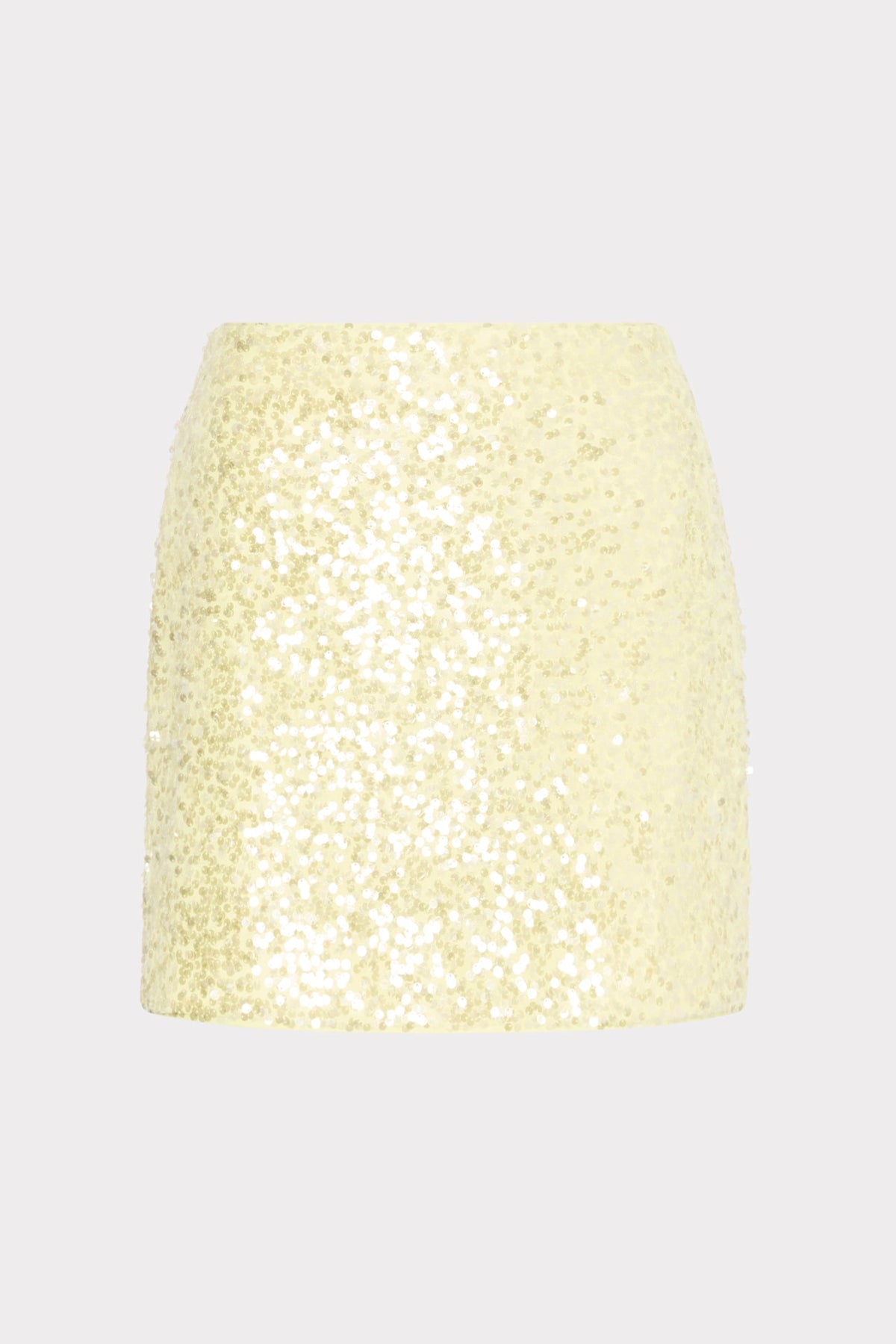 Modern Mini Stretch Sequin Skirt Yellow | Milly Women