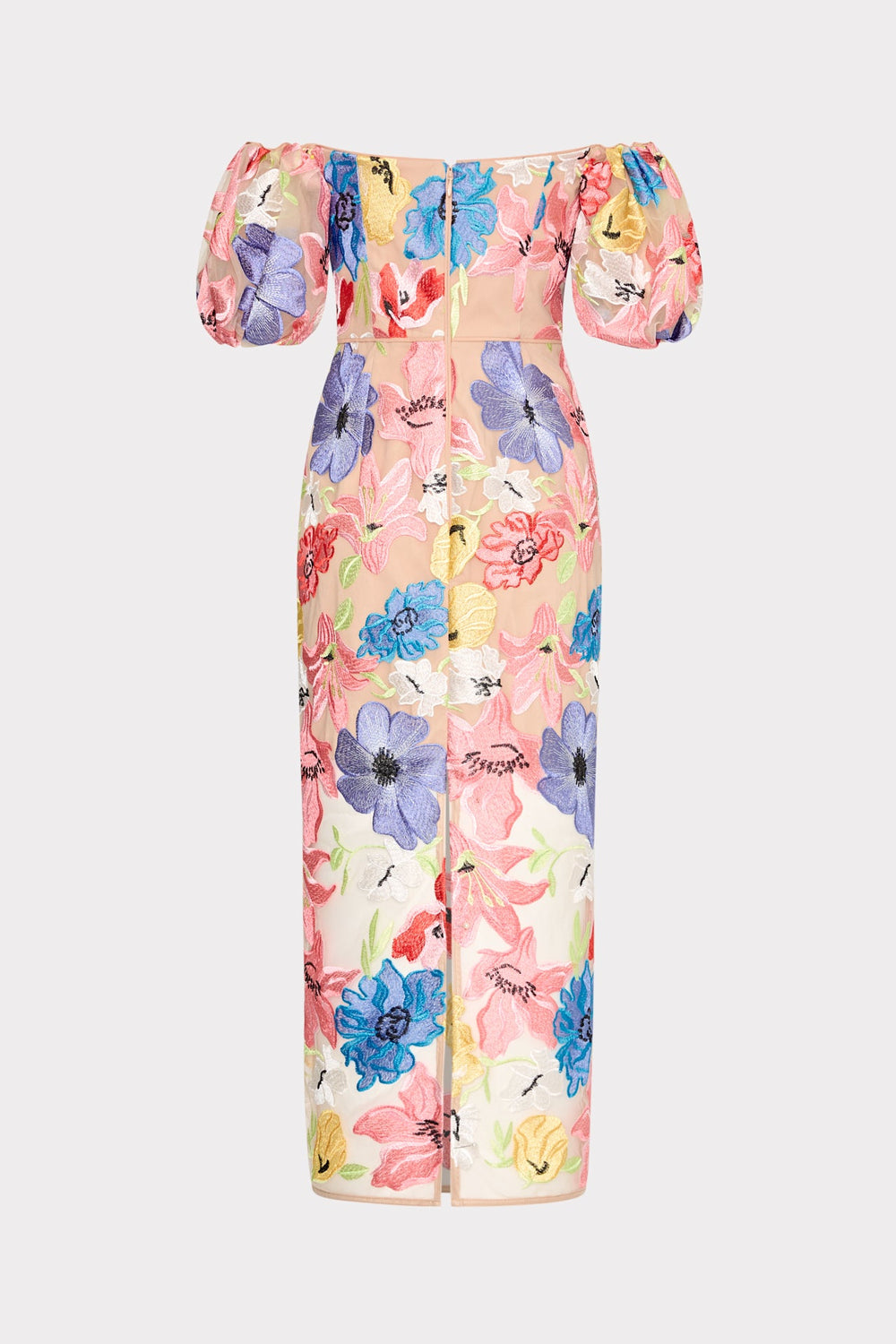 Nira Lily Floral Embroidered Midi Dress Multi | Milly Women