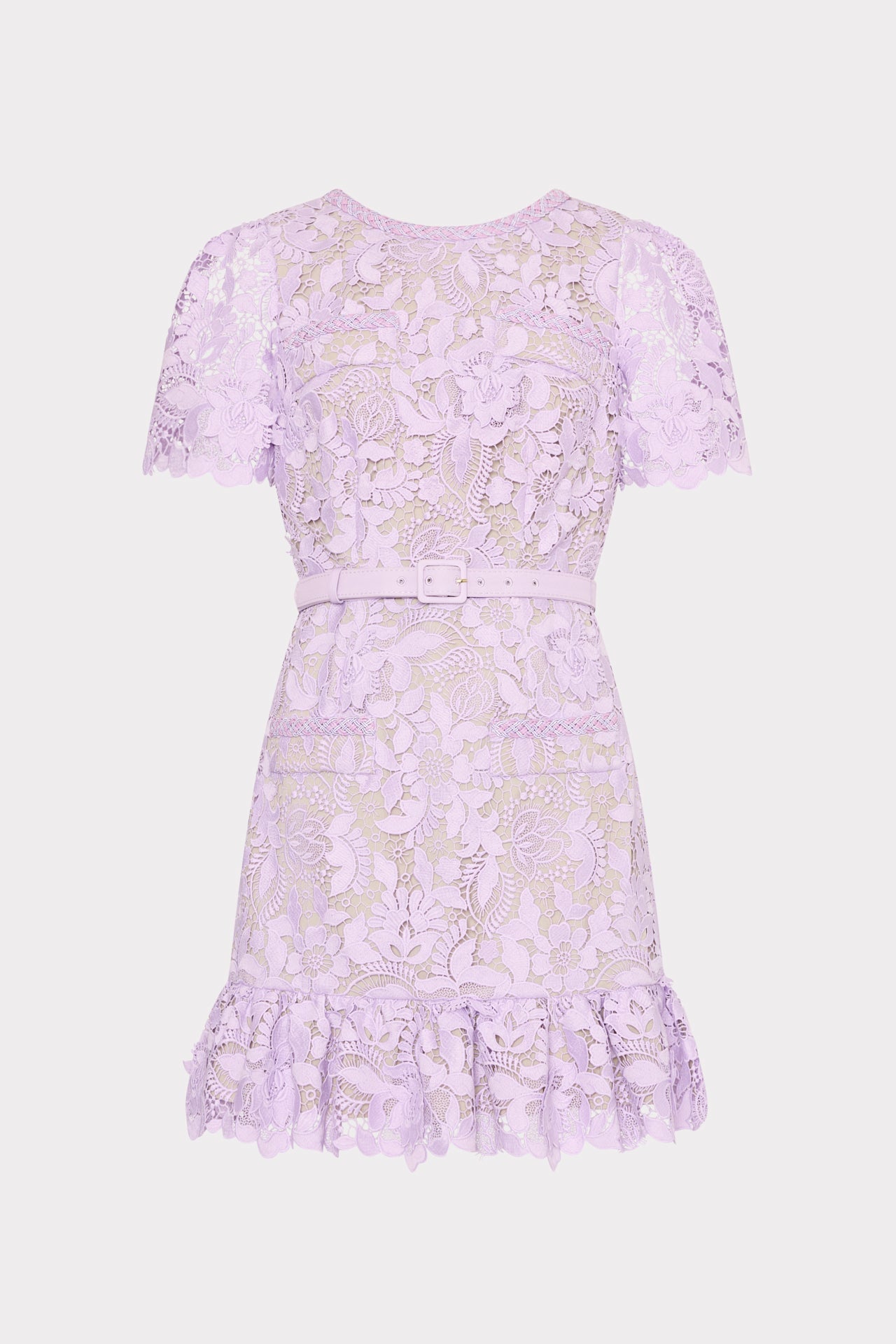 3D Garden Lace Mini Dress Lilac | Milly Women