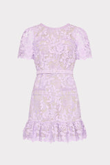 3D Garden Lace Mini Dress Lilac | Milly Women